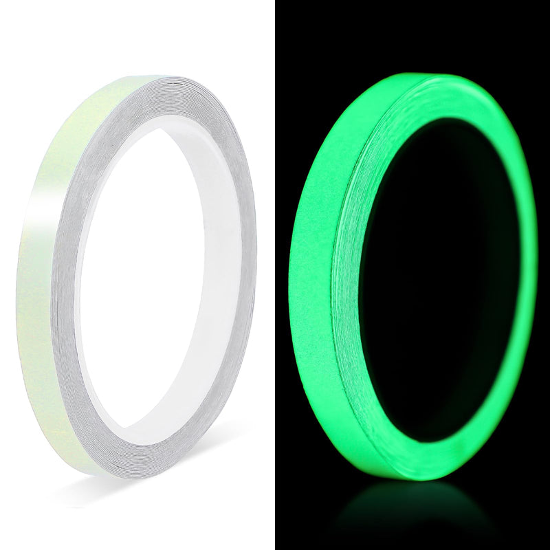 TIESOME Neon Reflective Tape 0.4In x 26 Feet, Safety Warning Glow in The Dark Tape High Viscosity Waterproof Durable Lasting Outdoor DOT Auto Stickers for Bikes Trailers Trucks(Fluorescent)