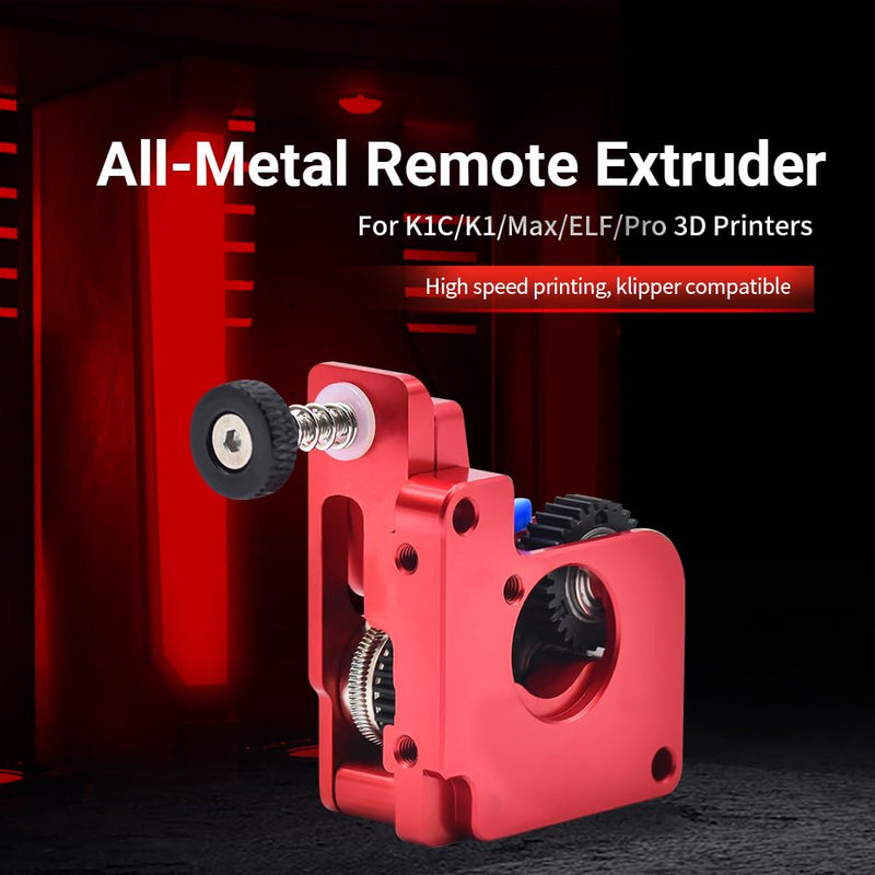 Upgraded K1 Extruder Full Metal 1.75mm Filament No Motor Extrusion Kit POM Dual Gear Drive for K1/K1C/K1Max 3D Printer