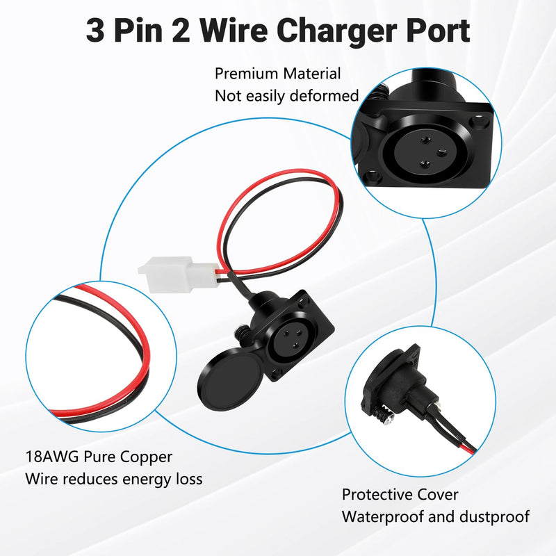 EOPOAYI MX500 Controller Replacement for Razor MX650 V14+ MX500 V21+ SX500 McGrath Electric Dirt Rocket Bike RSF650 EcoSmart Metro Scooter Dirt Quad 500 ATV, 36V Control Module with 3 Pin Charger Port 36V Controller