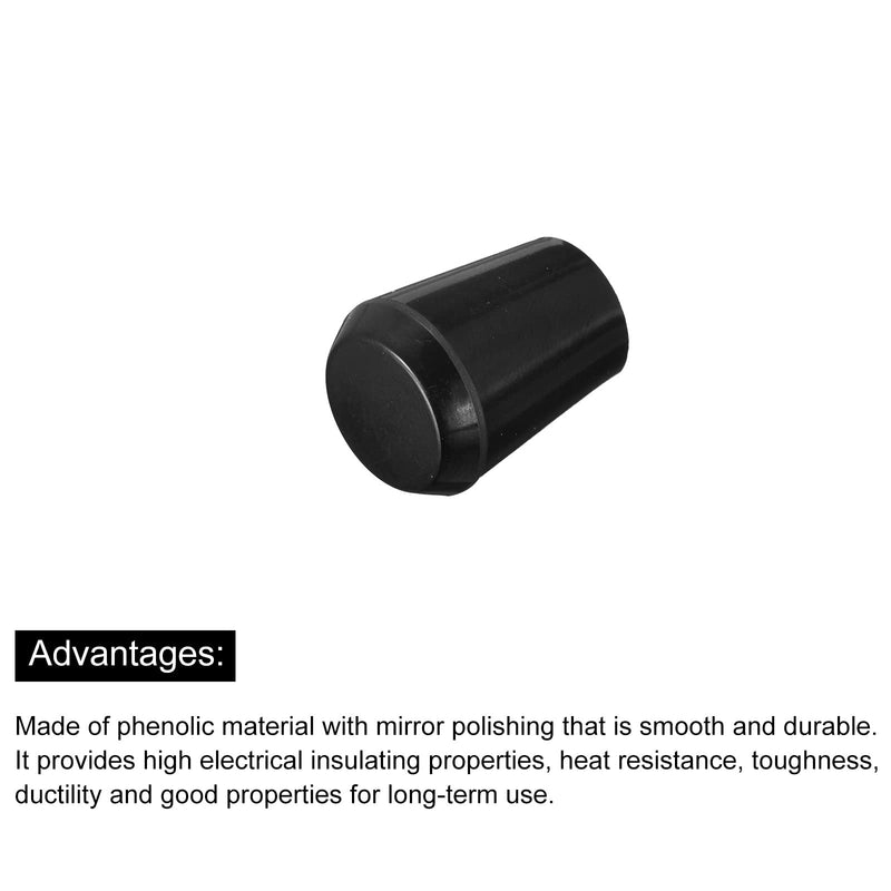 [Australia - AusPower] - Revolving Handle Grip, 4Pcs M6x20mm Phenolic Tapered Handle Female Thread Insert Machine Handle for Industry Lathe Milling Replacement Parts 4 