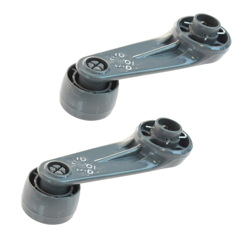 [Australia - AusPower] - TRQ Manual Window Crank Gray Pair Compatible with 4Runner Corolla Tercel 