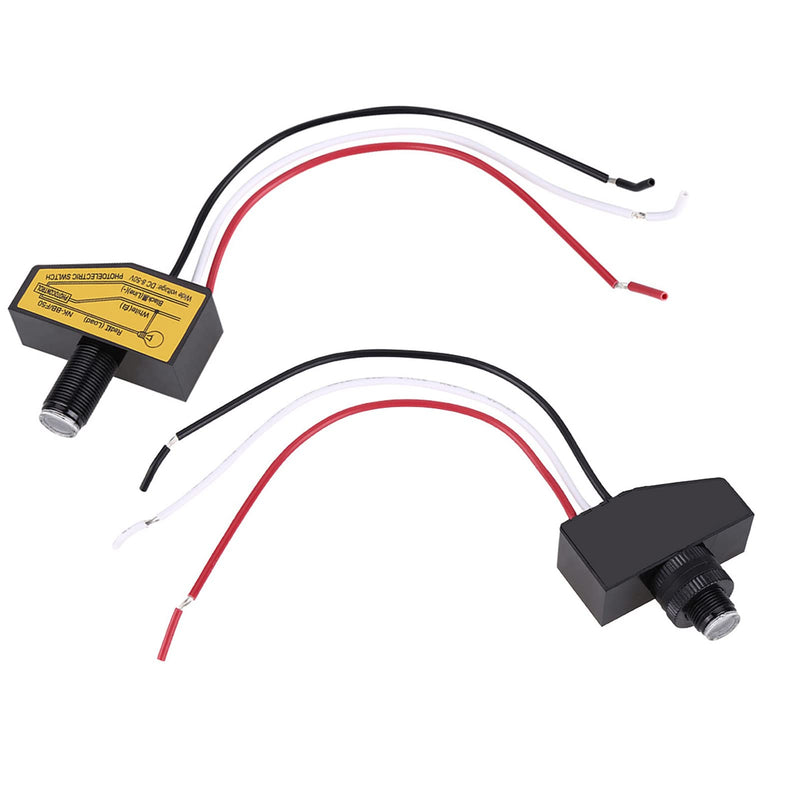 [Australia - AusPower] - 12v 24v 36v 48v Photoelectric Switch, 8V to 50VDC Photocell Switch Mini Light Automatic Switching Sensor Remote Photocell Dusk to Till Dawn 