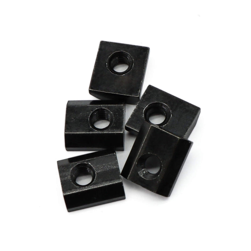 [Australia - AusPower] - 1/4"-20 Slide in Economy T-Nut for T Slot Track, Applicable for 15 Series or 1.5'' Base Aluminum Extrusion, 20 Pieces, Black 1/4"-20 