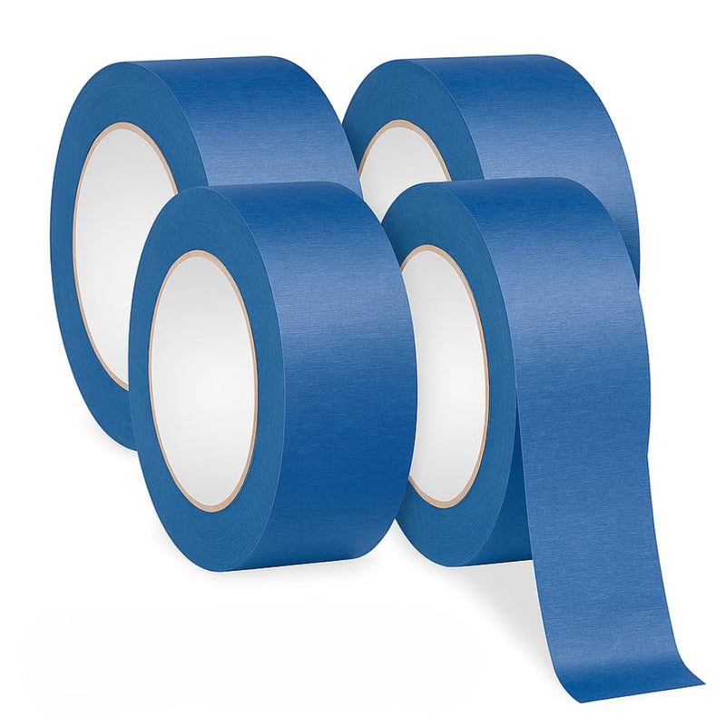 Blue Painter’s Tape 1.5” x 60 Yards – Easy-Release Masking Tape for Painting, Clean Removal, No Residue – Multi-Surface Use on Walls, Trim, Glass & Wood – Professional-Grade Adhesive (4 Rolls) 4