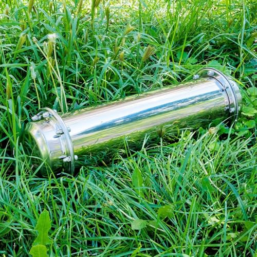 Time Capsule Made of Stainless Steel – Lockable Container for the Future Time Container for Burying Waterproof Corrosion Resistant and Impact Resistant Time Capsule (26 cm / 10.2 inches)