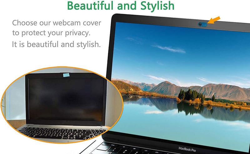 [Australia - AusPower] - Camera Cover Slide Ultra-Thin, Blue Webcam Cover for MacBook air, Laptop, iMac, Desktop, PC, MacBook Pro, iPad, iPhone 8/7/6, Privacy Web Camera Protection [2 Packs] Blue-2 Pcs 