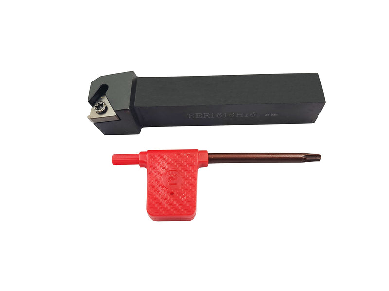 [Australia - AusPower] - 5/8" 3/4" Lathe Tool Threading Insert Turning Tool Holder SER1616H16 SER2020K16 SER2525M16 with Indexable Threading Turning Insert 16ER AG60 Cutting Insert Blade (5/8" (16 * 16mm)) 5/8" (16*16mm) 