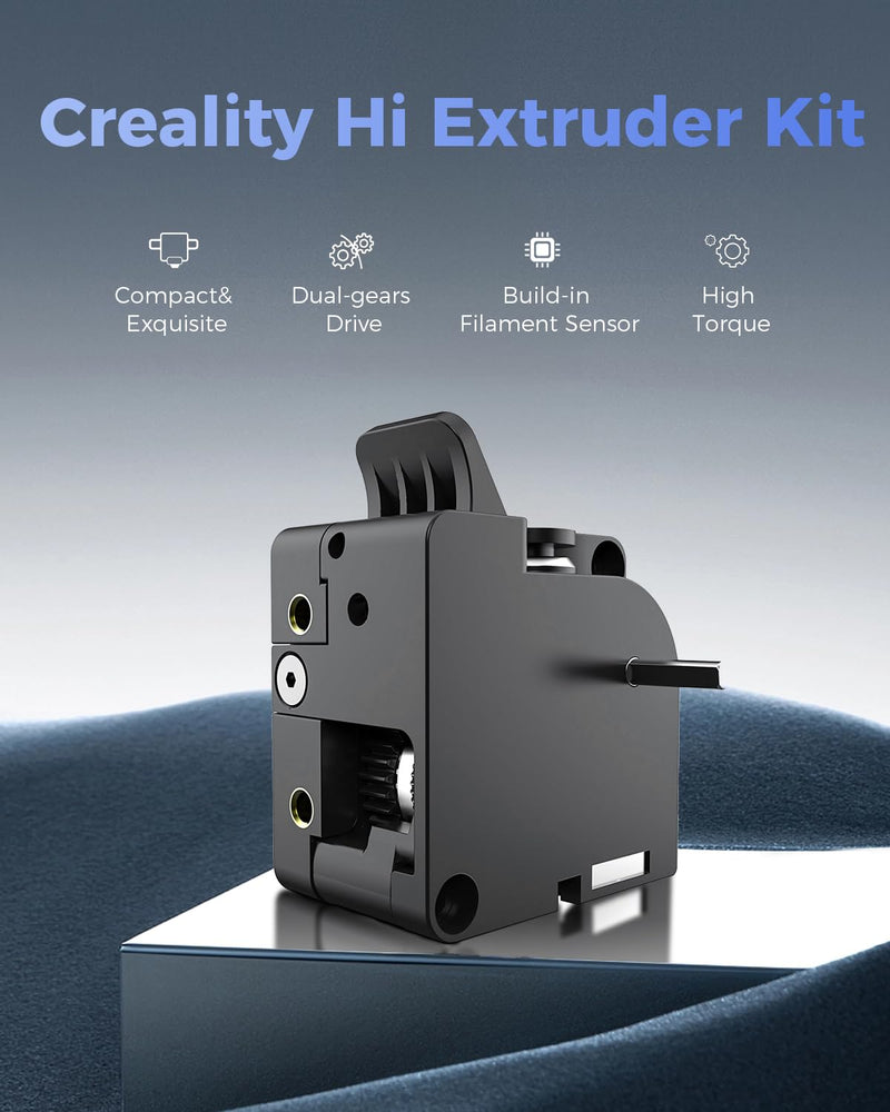 [Australia - AusPower] - Official Creality Hi Extruder Kit, Build-in Filament Runout Sensor, 80N Strong Extrusion Force & Dual Gear Design Provide Smooth and Precise Feeding, Compatible with Creality Hi 3D Printer 