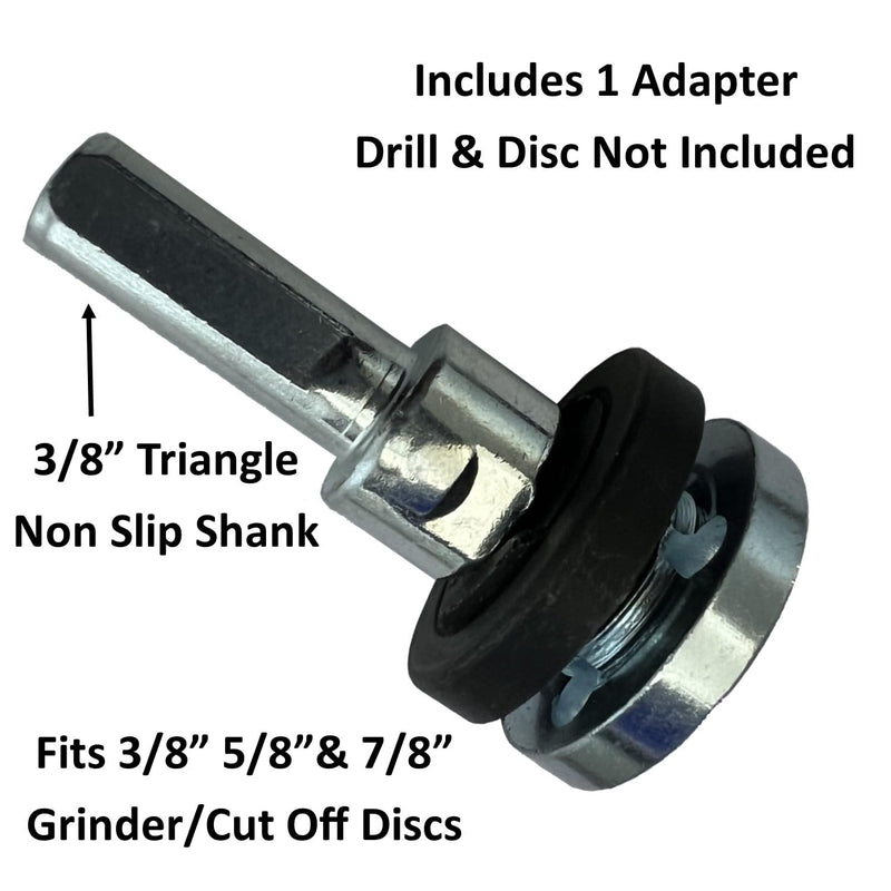 [Australia - AusPower] - Keyfit Tools U.S.A. Drill Adapter for 3/8" 5/8" & 7/8" Arbor Grinding Discs & Abrasive Cut Off Wheels Precisely Converts Your Angle Grinder Discs to Drill Power Fits Standard Size Holes 