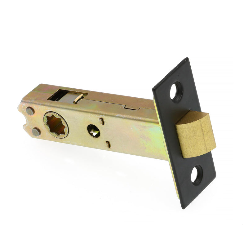 Prime-Line E 28327 Passage Door Latch Set, Glass Knob, Bronze, Vintage | Latch Bolt, Single Pack