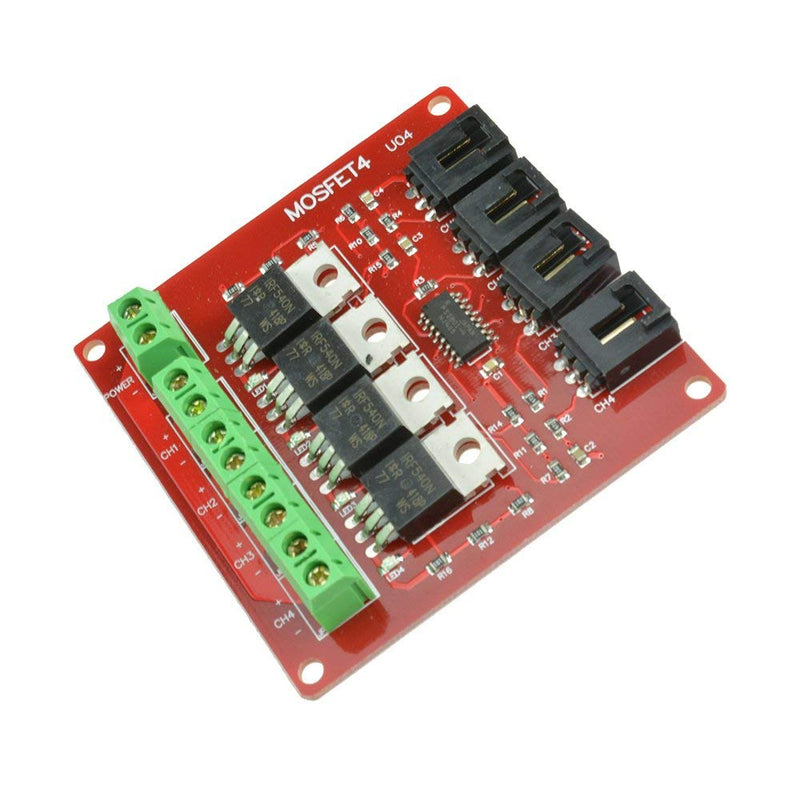 [Australia - AusPower] - DollaTek 4 Channels 4 Route MOSFET Button IRF540 V2.0 for Arduino 