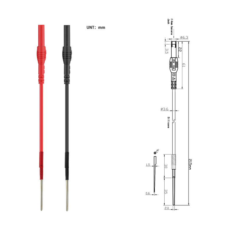 [Australia - AusPower] - ZIBOO Electronic Specialty 616 Spoon Probe Backprobers,ilicon Flexible Spoon Back Probes, Back Probe Pins Automotive Compatible ZIBOO 616 