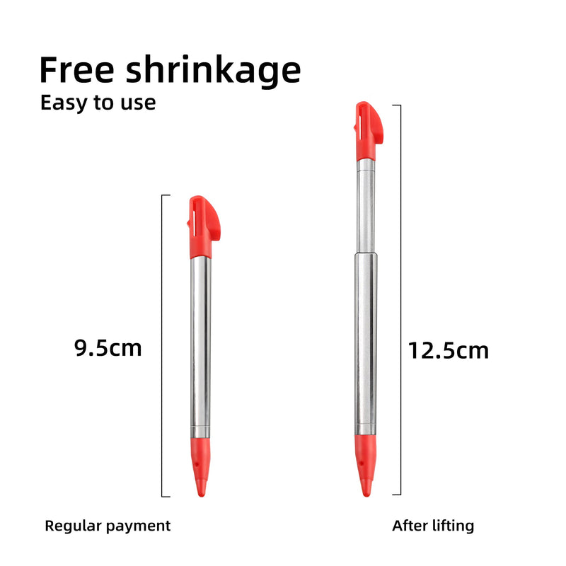 [Australia - AusPower] - 3DS XL Stylus Pen, Metal Retractable Replacement Stylus Compatible with Nintendo 3DS XL, 4in1 Combo Touch Styli Pen Set Multi Color for 3DS XL 