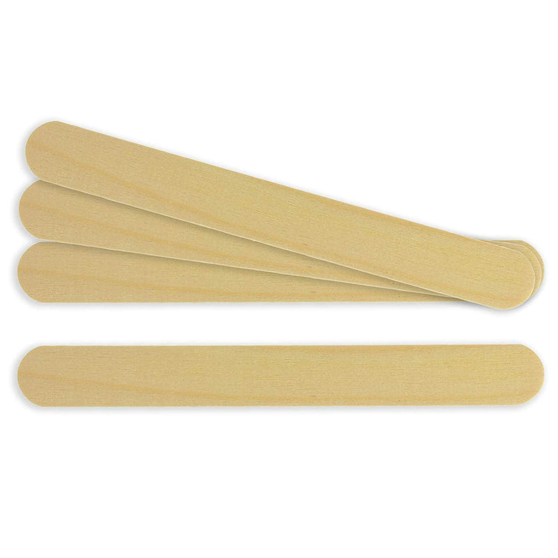 [Australia - AusPower] - Tongue Depressors Non Sterile Non Splinter Chemical Free Wooden 6 inch High Grade Natural Birch by P&P MEDICAL SURGICAL Box of 100 