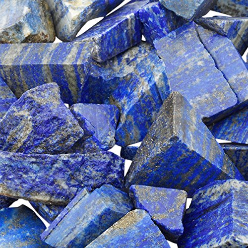 rockcloud 1 lb Natural Crystals Raw Stones for Home Decoration Deep Blue Lapis Lazuli