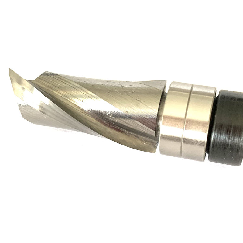 [Australia - AusPower] - Sinoprotools Spiral Cutter 8 mm Shaft Upcut, Solid Carbide Milling Cutter 25.4 mm Cutting Length, Flush Profile Cutter for Wood Edges Flush for Milling or Copying Bündigfräser 8x25.4mm 