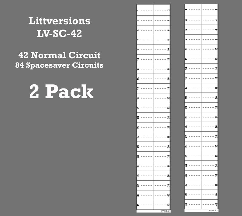 2 Pack 42 Circuits Replacement for Square D Schnider Homeline Electrical Circuit Breaker Fuse Panel Directory Labels Stickers Decals LSDL Vinyl White 2 Pack