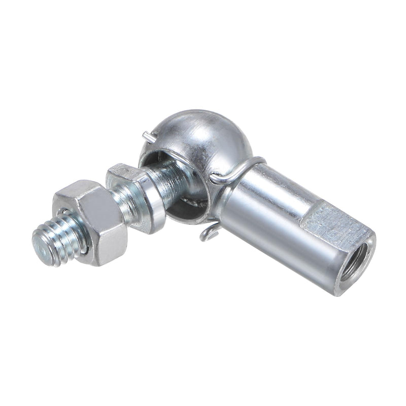 [Australia - AusPower] - uxcell 4pcs CS10 M6 Angle Ball Joint, M6x1.0 Right Hand Thread, A3-Steel Self-lubricating Ball Socket End Fitting 