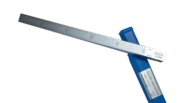[Australia - AusPower] - 0.5" Dual-Scale Wedge Feeler Gauge Taper Gap Measurement Tool with 0.01"/0.005" Precision - Professional Hole and Gap Thickness Gage for Automotive & Machining 