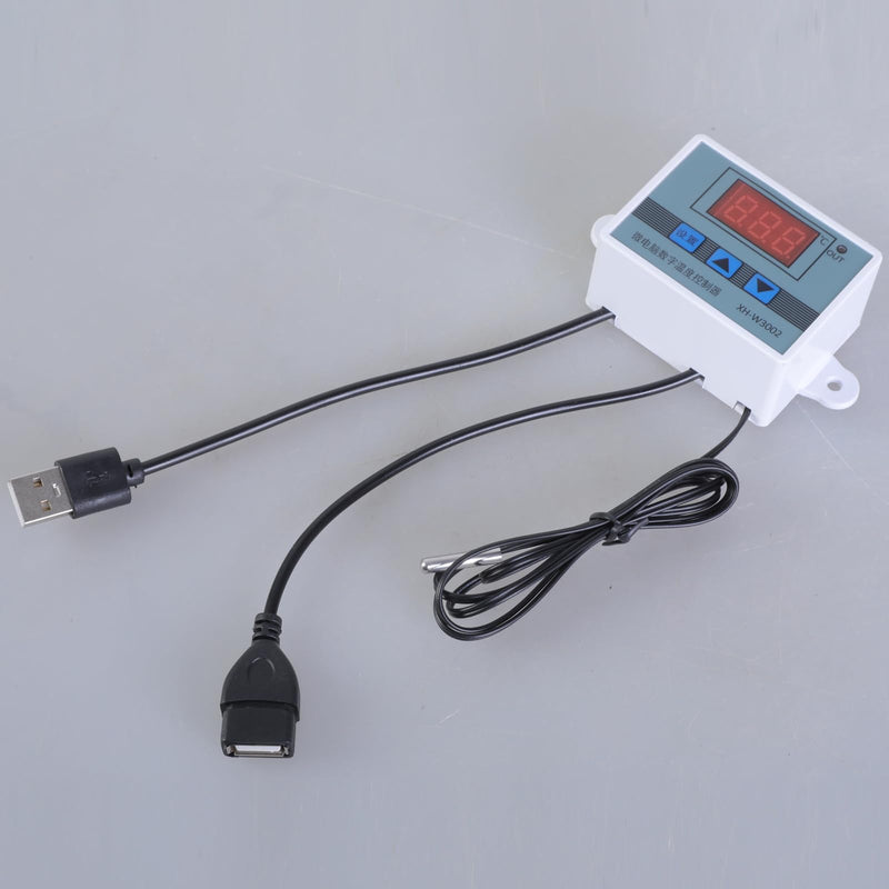 [Australia - AusPower] - USB 5 V Temperature Control Cable Digital Temperature Thermostat for Cooling Fans and Blowers with Adjustable Ranges -50~110°C 