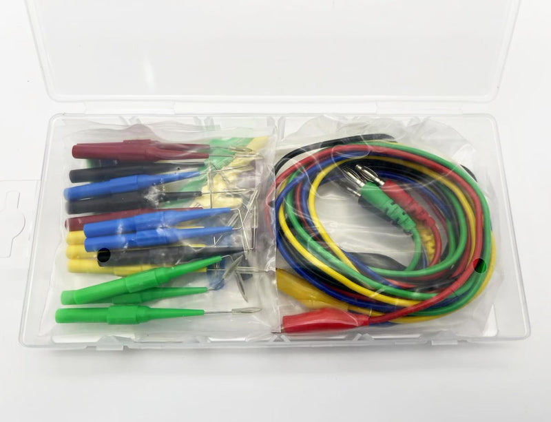 [Australia - AusPower] - Automotive Test Lead Set, Back Probe Kit 30pcs, Copper Alligator Clips to Banana Plug Test Lead, Multimeter Test Lead Set for Automotive Repair and Diagnostic Circuit Testing 30 PCS 