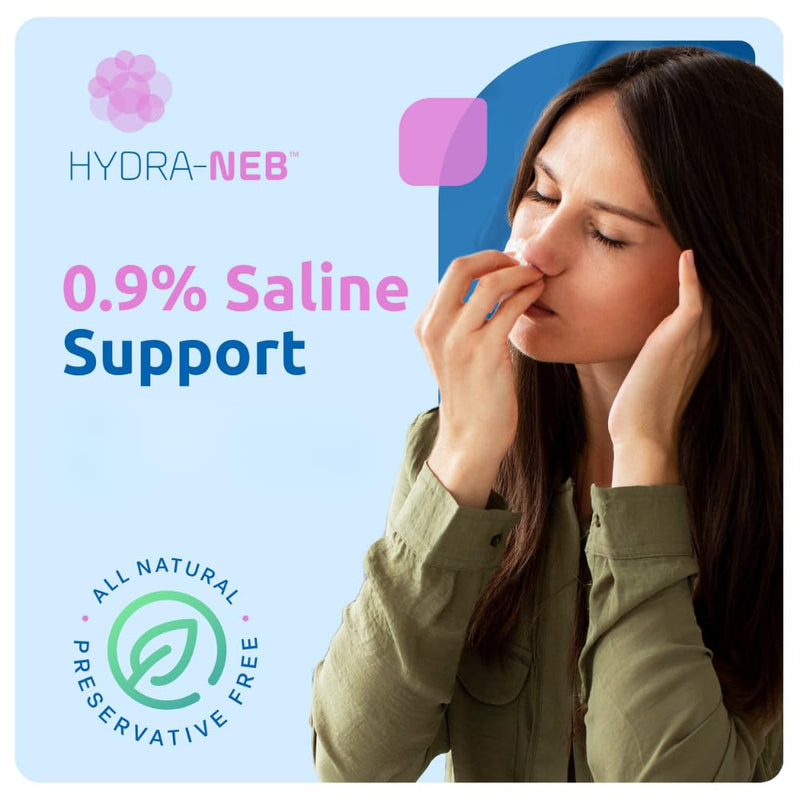 Saline Ampoules — 0.9% Sodium Chloride Solution, Preservative Free Nasal Care for Nose, Wound Cleansing, Babies, Kids & Adults — 20 Count, 2.5ml Each (50ml / 1.69 fl oz)