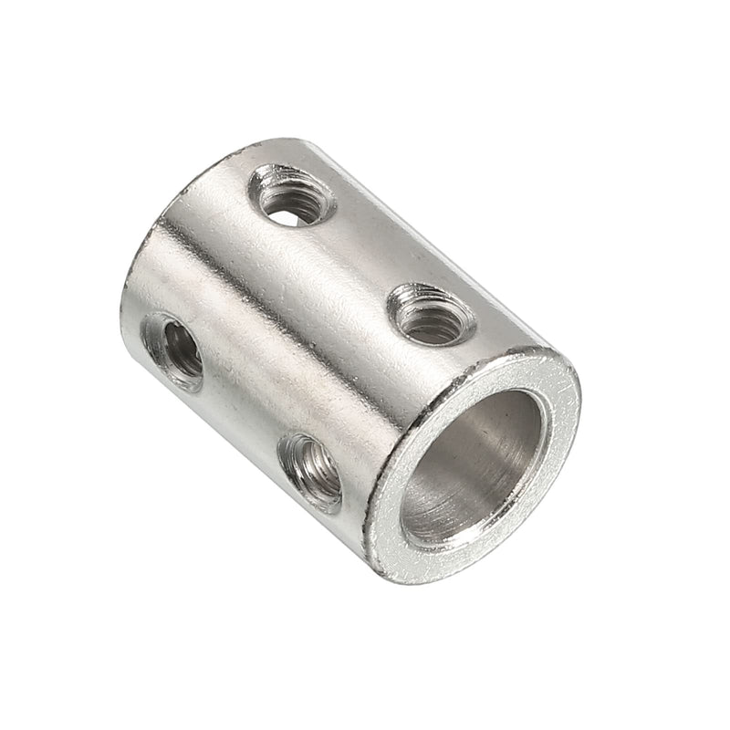 [Australia - AusPower] - PATIKIL Shaft Coupler Connector L22 x D16 10mm to 10mm Bore Rigid Coupling Stainless Steel Shaft Joint w Screw for 3D Printers Silver 4Pack 