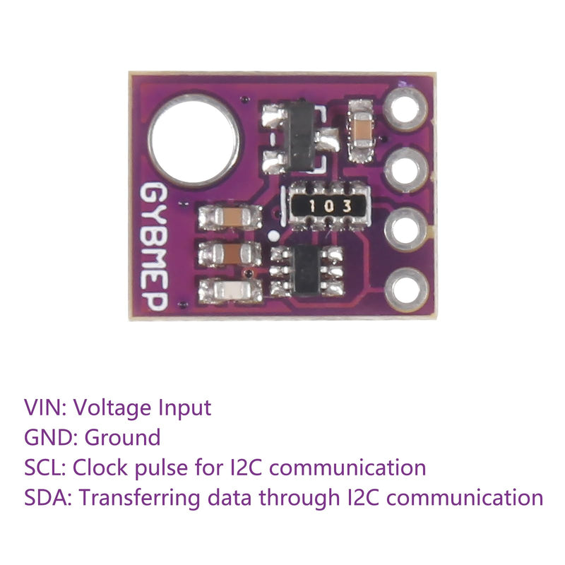 [Australia - AusPower] - 6PCS BMP280-5V Atmospheric Pressure Sensor Temperature Humidity Sensor Modules (BMP280 5V) 