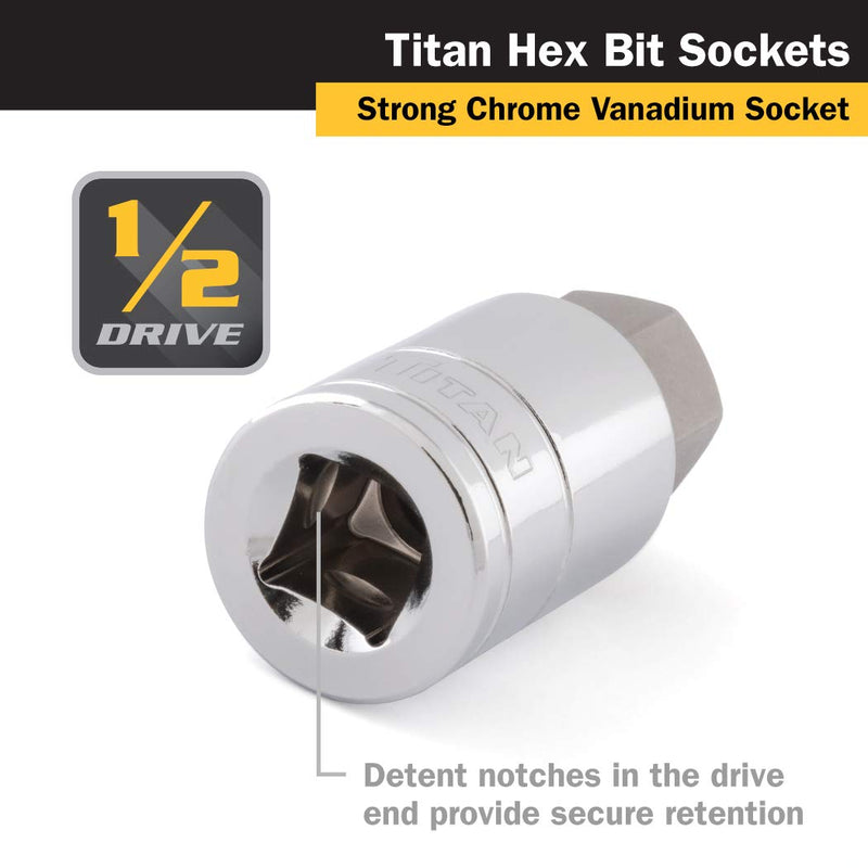 [Australia - AusPower] - Titan 15611 1/2-Inch Drive x 11mm Hex Bit Socket 