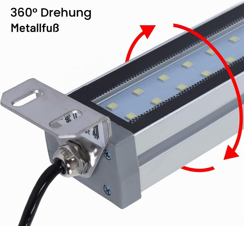 LED Machine Light with IP67 Protection Waterproof for CNC Lathe and Workshop Lighting