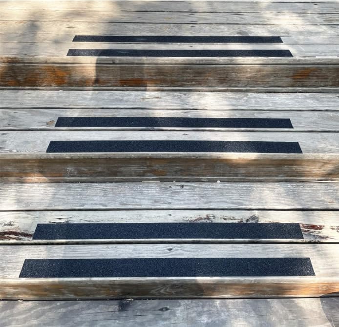 Anti-Slip Tape, Anti-Slip Traction Tape, Abrasive Adhesive. Optimal for Outdoor, Indoor, Stairs and Steps, High Traction, Friction, Strong Grip. (Black, 2IN*30FT)