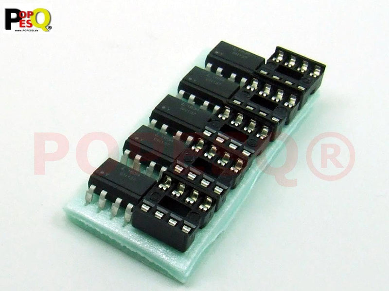POPESQ #A2112 6N137 Ultra-Fast Optocoupler with Socket Pack of 5