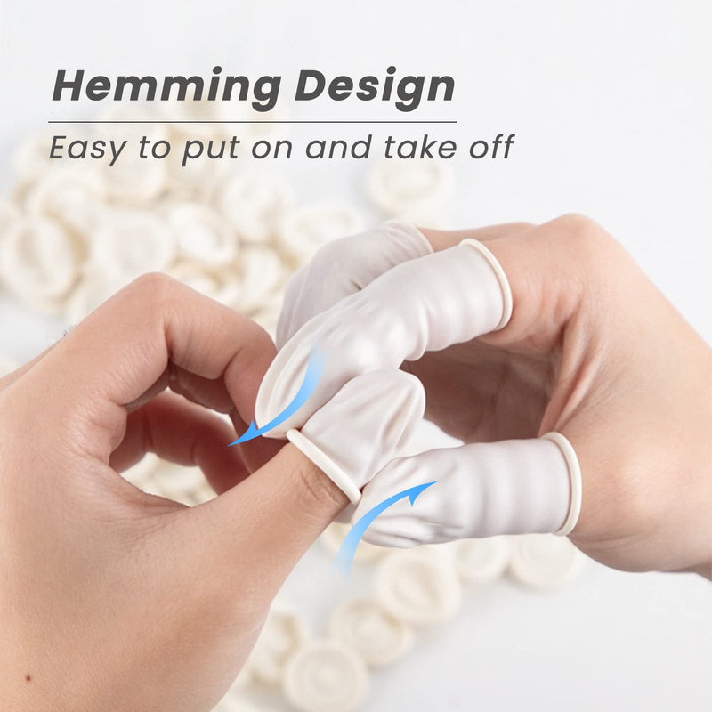 [Australia - AusPower] - Finger Cots, Inartato Latex Finger Protectors Rubber Finger Tips Sleeves Toes Gloves Multi-Used for Handmade, Beauty Nail, Tattoo Electronic Repair Apply (Medium Size 300 Pcs Per Case) Medium 