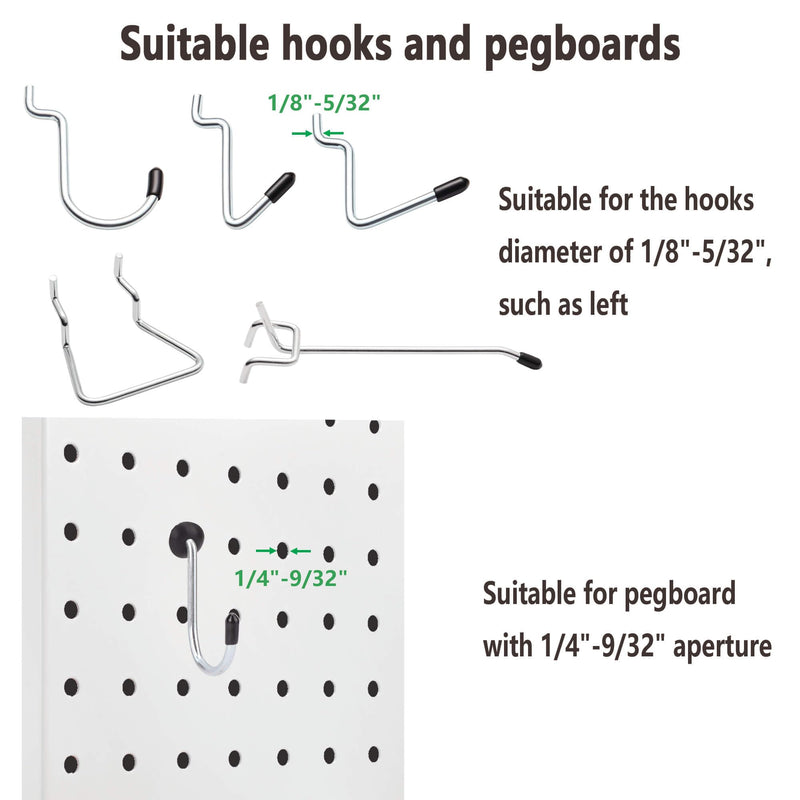 [Australia - AusPower] - Pegboard Hook Locks, for Stopping Hooks from Falling Off, 60PCS, Black 