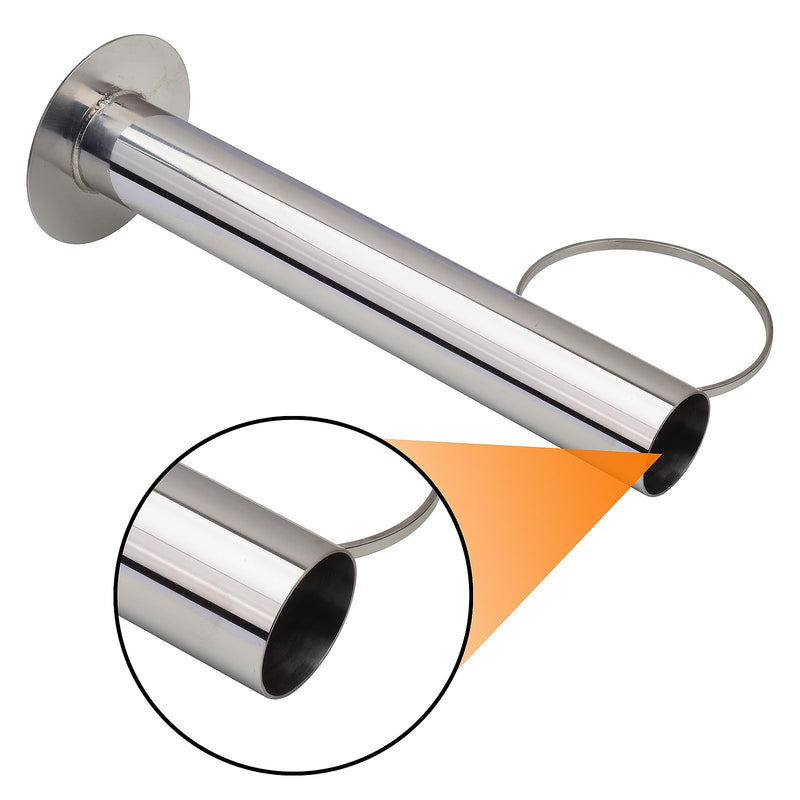 [Australia - AusPower] - Stainless Steel Maple Syrup Hydrometer Test Cup for Sap Processing with Cleaning Brush, 10-Inch Test Cup for Precision Density Readings 