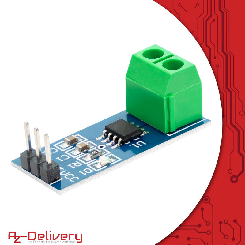 AZDelivery ⭐⭐⭐⭐⭐ ACS712 5A Range Current Sensor Measuring Module for Arduino Bascom 1