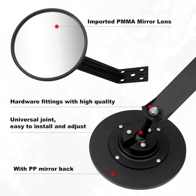 [Australia - AusPower] - 8 Inch Convex Mirror Outdoor with Adjustable Wall Fixing Bracket,Driveway Mirror,Blindspot Traffic Mirror for Driveway Garage Park Outdoor Wide Angle View Curved Security Blind Spot Mirrors 8" 1 