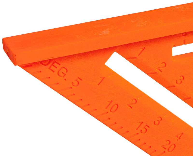 Johnson Level & Tool RAS-170B-ORA Structo-Cast Rafter Square, 12", Red, 1 Square (Pack of 3) 12 inch (Pack of 3)