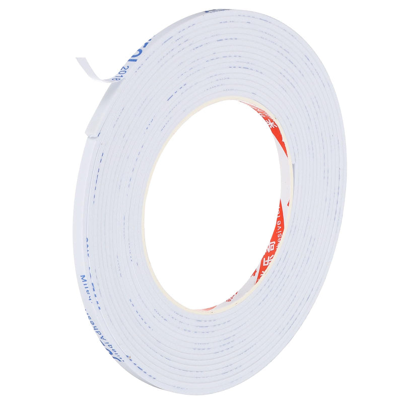 PATIKIL 5m/16.4ft Sealing Foam Tape, 5mm Wide 2mm Thick Single Sided Weather Stripping Door Furniture Seal Strip for Window Pipes Insulation, White 5m*5mm*2mm