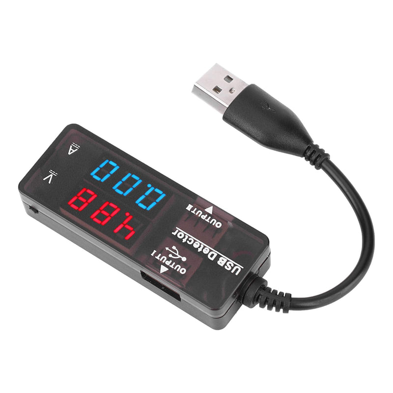 [Australia - AusPower] - YB26VA USB Detector, Lasting Duals Display USB Detector Voltmeter Ammeter Battery hatacity Tester for Mobile Phone Tablet Computer USB Device(Duals Color) 