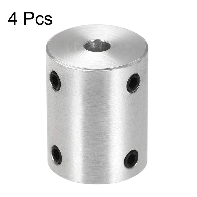 [Australia - AusPower] - uxcell 5mm to 8mm Bore Rigid Coupling Set Screw L25XD20 Aluminum Alloy,Shaft Coupler Connector for 3D Printers, Motor Accessories,4pcs 