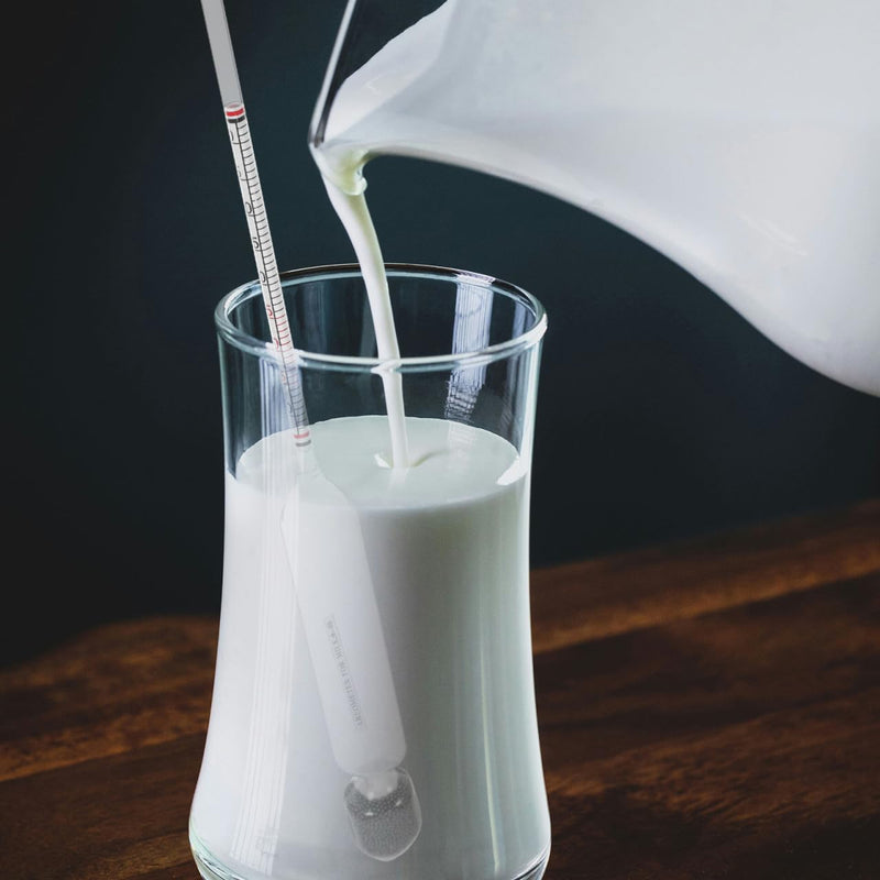 [Australia - AusPower] - POPETPOP 2 Pcs Milk Density Hydrometer for Cow Goat Milk, Glass Lactometer Hydrometer for Lab Dairy Products Content Analysis Measurement 