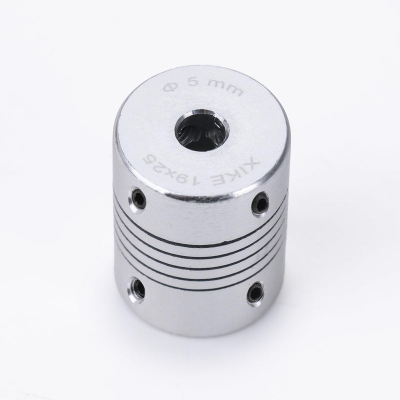 [Australia - AusPower] - XIKE 4PCS 3mm to 5mm Shaft Coupling 25mm Length 19mm Diameter Stepper Motor Coupler Aluminum Alloy Joint Connector for 3D Printer CNC Machine DIY Encoder 3mmx5mm 4 