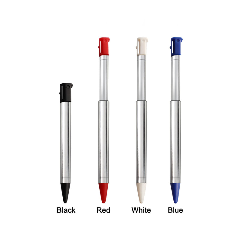 [Australia - AusPower] - 3DS Stylus Pen, Metal Retractable Replacement Stylus Compatible with Nintendo 3DS, 4in1 Combo Touch Styli Pen Set Multi Color for 3DS 