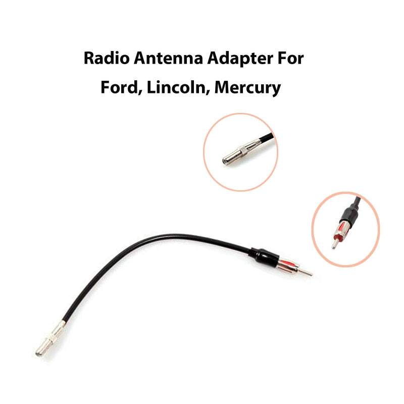 [Australia - AusPower] - RED WOLF Radio Wiring w/Antenna Adapter RCA Input Replacement for Ford 2006-2012, Lincoln 2006-2010, Mercury 2006-2009 Aftermarket Stereo Install Wire Cable Harness with RCA Adapter Plug Radio harness w/Antenna 