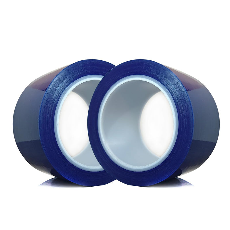 2 Rolls Surface Protective Removable Scratch Film Tape Roll Yards Clear Craft Adhesive Removable Window Film Blue 2.36 inch x 328 ft