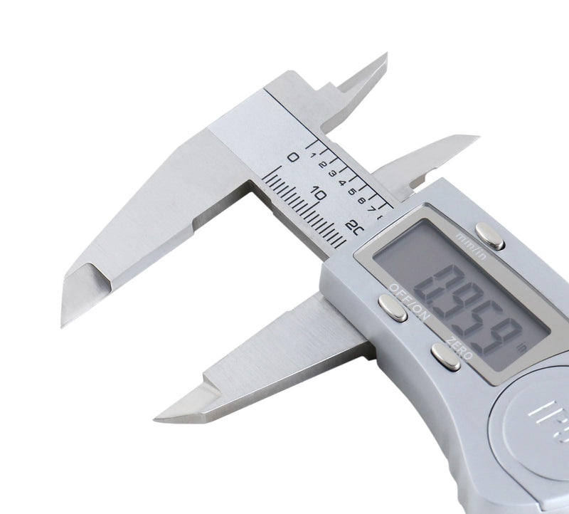 [Australia - AusPower] - Accusize Industrial Tools Digital Caliper, 0-6''/0-150 mm Range by 0.0005''/0.01 mm Resolution, Large LCD, Ip54 Water Resistant, 2015-0150 