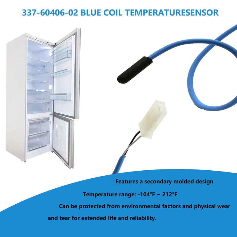 [Australia - AusPower] - Temperature Sensor 337-60406-02 Blue Cable 74" 334-60406-02 Coil Probe Replacement Part Blue Coil Temperature Sensor 