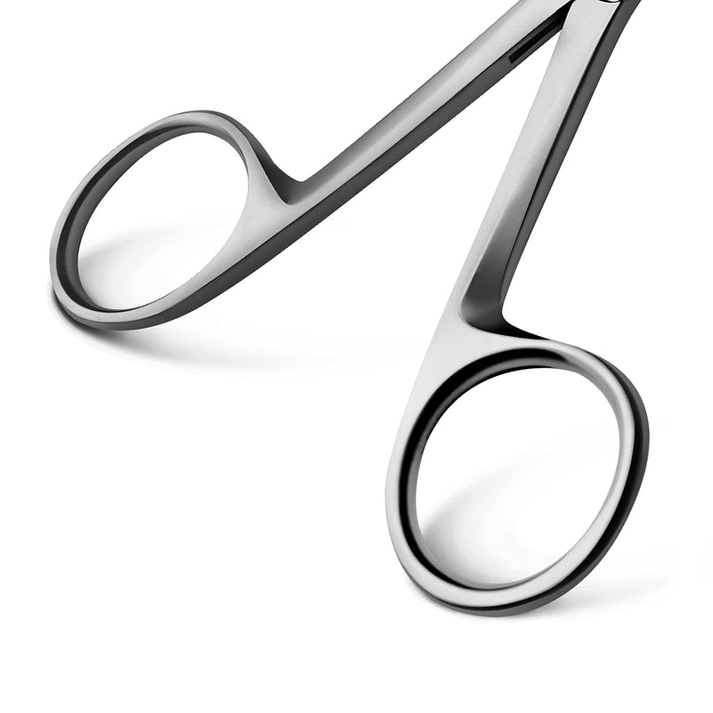 [Australia - AusPower] - Precise ENT Procedures with Alligator Ear Forceps - Curved Jaw Design, Non-Slip Grip Handle, Fine-Tip, Reusable and Easy to Clean - Micro 3 Inches 3 Inch Micro 