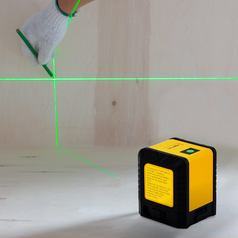 [Australia - AusPower] - Amazon Basics Horizontal/Vertical and Cross-Line Class II Laser Level, 59 ft / 708 in, Yellow/Black 